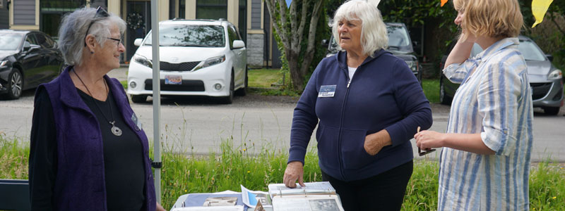 Eunice Robinson and Barb Nielsen at Burkeville Daze 2024