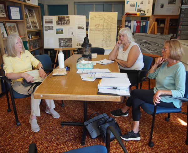 Marylin Low, Eunice Robinson and Doreen King at sitting inside SIHS locale, Doors Open Richmond 2025