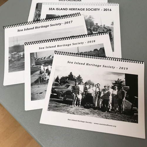Sea Island Heritage Society calendars, AGM 2019