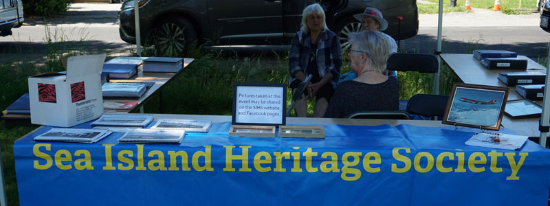 SIHS display table at Burkeville Daze 2023